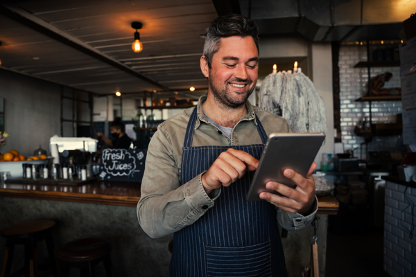Customer using our software