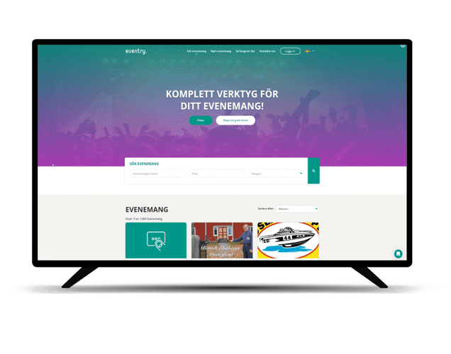 Eventry: Portal för Marknadsföring och biljettförsäljning